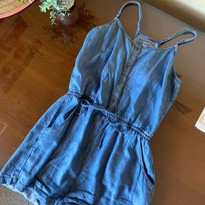 denim blue romper